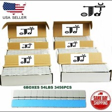 6 BOX STICK-ON GRAY WHEEL WEIGHTS  1/4 OZ ADHESIVE TAPE 54 LBS LEAD-FREE 3456Pcs picture