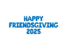 HAPPY FRIENDSGIVING 2025 Letter Balloon Banner - Friendsgiving Party Decorations picture