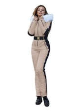 Yousify Women's Winter Ski Jumpsuits Outdoor Sports Waterproof Snowsuit XL picture