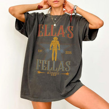 Ella's Fellas Shirt, Retro Western Cowboy T-Shirt, Oversized Tee picture