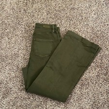 Blank NYC Green Denim Women’s Size 30 Green, Wide Legs. Button Fly. Super Cute picture