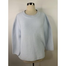 COS 100% Cotton Crew Neck Classic Chunky Knit Women’s Sweater Size L picture