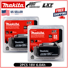 18V 6.0Ah Li-Ion LXT Battery 2PCS Rechargeable Power Tool Batteries for makita picture
