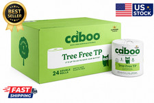 Caboo Bamboo Bath Tissue 24 Rolls 2-Ply 400 Sheets Eco Friendly Septic Safe picture