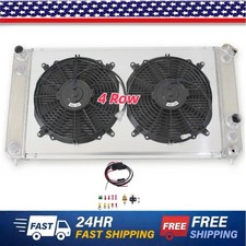 4-CORE ALUMINUM CC1826 RADIATOR+FANS SHROUD+RELAY FOR 1996-2005 CHEVY BLAZER/S10 picture