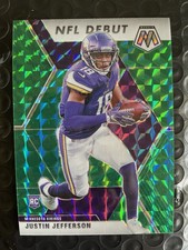 2020 Panini Mosaic - NFL Debut Justin Jefferson #270 Green Mosaic Prizm (RC) picture
