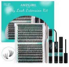 Lash Extension Kit 320Pcs,DIY Individual Lashes Clusters Kit,Lash Bond And Se... picture