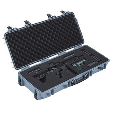 Uimoso Durable Waterproof Rifle Case with Customizable Foam Insert - Grey picture