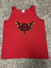 Vintage Harley Davidson Shirt Tank Top M&O Knits Tag Size XL Red picture