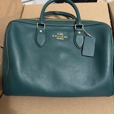 Coach Rowan Large Satchel Bag in Emerald CES11 Brand NWT picture