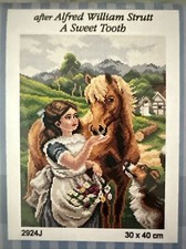 Orchidea Printed needlepoint tapestry Gobelin Canvas Only  30x40 cm picture