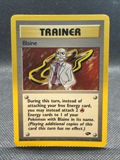 Blaine 17/132 Gym Challenge Holo LP-/MP+ Pokemon TCG picture