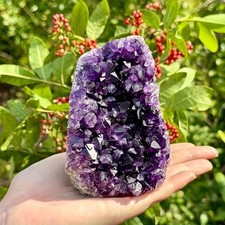 Natural Amethyst Cluster Purple Crystal Stone Healing Crystal Mineral Home Decor picture