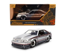 JADA AUTOWORKS 1989 FORD MUSTANG GT HURST EIBACH 1/24 DIECAST SILVER 38347 picture