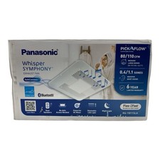 Panasonic Whisper Symphony 80/110 CFM Bluetooth Speaker Exhaust Fan RG-Y811SLA picture