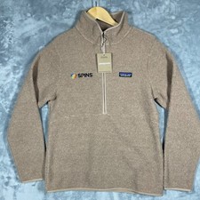 Patagonia Womens Reclaimed Fleece Pullover Pampas Tan SPINS Logo 22935 Small NWT picture