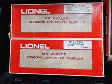 Lionel 6-8363/64/8468 B&O F-3 AA Diesel Engine Set, With Dealer Display Cards picture