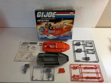 GI Joe Devilfish 1986 with box & blueprints. Missing sticker sheet. Read picture