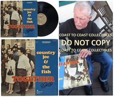 Country Joe McDonald Signed Together Album COA Proof Autographed Vinyl Record picture