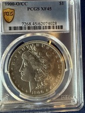 1900-O/CC Morgan Silver Dollar - $1 PCGS XF45 very Cool Coin🇺🇸🇺🇸🇺🇸🍒🍒 picture