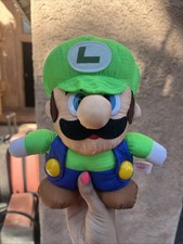 Vintage 1994 Super Mario World Luigi taffeta plush  picture
