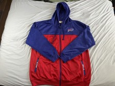 Buffalo Bills Fanatics 3XL Full Zip Hoodie Jacket Red Blue NFL Football picture