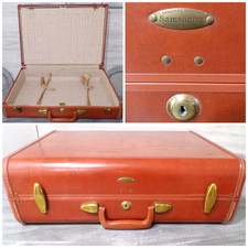 Vtg 1950s Samsonite Streamlite Suitcase 