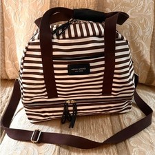 Henri Bendel Weekender Travel Duffel& Tote-Carryon Bag-Great Preowned Condition picture