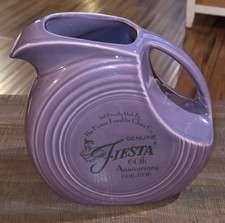 Fiestaware Lilac Limited Production Large Disk Pitcher 67oz 60th Anniversary New picture