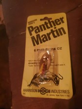 Vtg Harrison Hoge Panther Martin Spinner Trout Fishing Lure New 1/4 Oz Org Blade picture