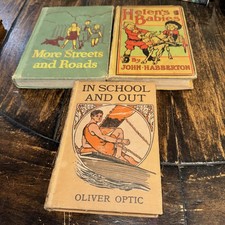 3 Antique HELEN'S BABIES , IN SCHOOL AND OUT, MORE STREETS AND ROADS - picture