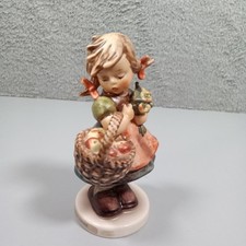 Goebel Hummel Autumn Harvest 355 Girl with Apple Basket Figurine W Germany TMK6 picture