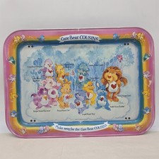 Vtg Care Bear Cousins Metal TV Lap Tray Foldable Cartoon VERY GOOD CONDITION  picture