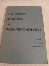 European Journal of Parapsychology 1978 Vintage Paranormal Research Spiritual picture