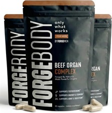 FORGEBODY Beef Organ Complex 60 Capsules – Grass Fed Beef Organ Supplement picture