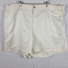 Old Navy Everyday Easy Chino Shorts 4X Cream Elastic Waist 791988-07 picture