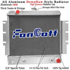 1457900 1387270 4 Row Aluminum Radiator fits Hyster Forklift Models 1310573 picture