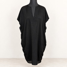 Vince Cocoon Dress Black Caftan Tunic Large picture