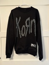 KORN 30th Anniversary Rhinestone Pullover Crewneck Sweatshirt Size Large picture