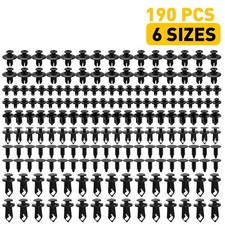 190X Universal Car Plastic Rivets Fastener Auto Fender Bumper Push Pin Clip EXC picture