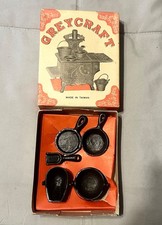 Greycraft Cast Iron Miniature Stove Accessories With Box Complete picture