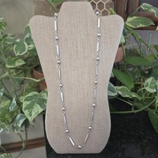 Vintage Maricela Chain Ball Necklace Taxco 925 Sterling Silver Mexican 30 In picture