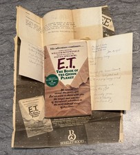 E. T. The Book of the Green Planet Kotzwinkle Advanced Promo Copy No. 85 of 2000 picture