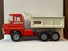 VINTAGE STRUCTO STEER•O•MATIC RED/WHITE DUMP TRUCK 10 WHEELER 1966 CANADA 14