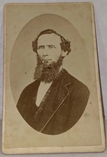 Alexander Gardner CDV Washington DC Civil War Era Bearded Gentleman picture