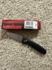 NEW Kershaw Kindred Button Lock D2 Steel Black Aluminum Pocket Knife - 2053 picture