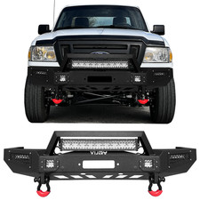 Steel Front Bumper For 1998-2012 Ford Ranger w/D-Rings Winch Plate Off-Road picture