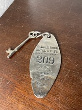 Trinidad Colorado Saddle Rock  Hotel And Cafe Skeleton Key And Fob Early 1900’s picture
