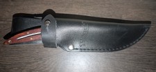 Walther Feather knife with leather belt sheath. Nice collector's item picture