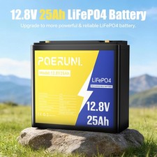 12V 25Ah Lithium LiFePO4 Rechargeable Battery With BMS for UPS RV Marine Boat picture